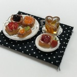 hand:made:ミニチュア：ドールハウス：フルーツデニッシュ：