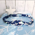 ヘアバンド 大人 ゴム付き 調節可能 親子 花柄 ネイビー オシャレ 美 送料込