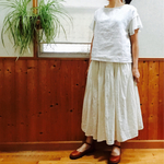 【再】刺繍リネンプルオーバー