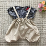 🌿natural cotton linen baby salopette🌿