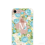 【名入れ可】Something Blue クリアソフト ケース ※イニシャルを入れられます [ iPhone5～iPhoneX , iPhone8 plus & Samsung Android ] ★