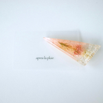 triangle clip...glace...peach/apres la pluie