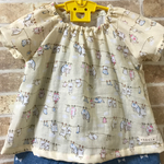 ダブルガーゼのスモックパジャマ