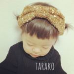再販‼︎大人かおまけのキャメルのツイードキッズヘアバンド