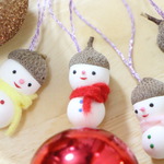 どんぐり帽子とあったかマフラーのクリスマスオーナメント☆
