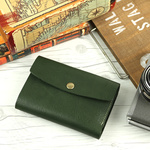 三つ折り財布 柔らか本革 栃木レザー OLIVE 36