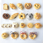 3つ選べる✳︎本物のパンでできた＊ミニチュアパンブローチ(オプションで4つor5つ選べるに変更可＊)