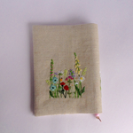 ◯◯さまオーダー作品    刺繍の手帳カバー