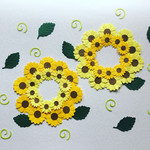 再販 お花シール❇︎40枚❇︎向日葵