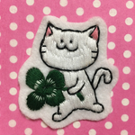幸運ねこのワッペン