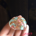 ぷっくり可愛いハート のオルゴナイト