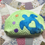 ［SALE3］ハワイアンポーチ(L)  ホヌ＊ハンドメイドパッチワーク