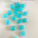 ☆値下げ☆再入荷！天然石 ドロップ型 シーブルー 2個set