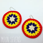 *+.crochet pierce.+* マンダラデザインピアス