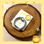 再販×9＊”MY HONEY♡” とろ〜り 濃厚ハチミツ ハニカム + ぷっくりハート スマホリング/スマホスタンド