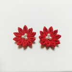 つまみ細工のピアス