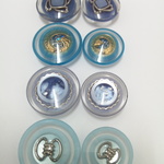 15&18ｍｍ◇8個入◇　ライトブルー　親子ペア春夏ボタン