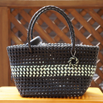 【サンプルSALE】KOBURINAかごトート Green×Black