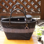 【サンプルSALE】KOBURINAかごトート Pink×Black