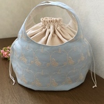 ころりんバッグ＊ミナペルホネン＊mela lightblue