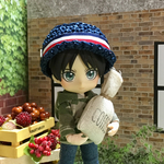 麦わらワークキャップNV トリコロールリボン