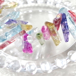 再販★氷柱★クリスタルカラフルアソート１０本★オーロラ加工