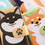 手帳型 | 柴犬に変身！ イラスト 犬 デザイン 全機種対応<スマホケース/iphoneケース/アイフォンケース/スマホカバー/iphoneカバー>