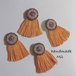 再販♡派手カラー♡ビーズ刺繍のフリンジピアス