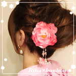♡浴衣用  お花の髪飾り♡お子様に♡