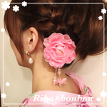 ♡浴衣用  お花の髪飾り♡お子様に♡