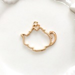 アリスのティーポット  空枠  ５個入り　 デコ、レジン、アクセサリーパーツ