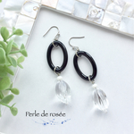 夏ピアス/イヤリング   ＊ブラックリング＊