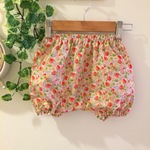 80サイズ✳︎キッズ＆ベビーかぼちゃパンツ✳︎いちご畑
