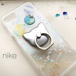 *Planet dance*iPhoneケース  宇宙  熱帯魚  猫  スマホケース 