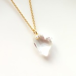 Swarovski Crystal Assymty Heart Necklase