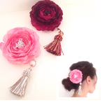 2way.ラナンキュラスのヘアクリップ