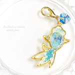 夏祭りデート♡金魚チャーム【ブルー】