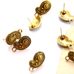 ピアスパーツ*ペイズリー ピアス*ポスト*金具