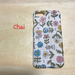  No.195 新柄 受注製作    ハミングガーデン ピンク iPhoneケース
