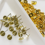 平皿５mm♡ステンレス製張り付けピアス♡
