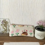 [再販 ] お花🌸とハリネズミのキーケース🔑
