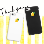 リアルレモン 白黒ラバー iPhoneⅩ 8 8Plus 7 7Plus 6s SE 5s iPhone ケース