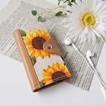 向日葵◆Galaxy/アクオス/xperiaXZs/xperiaZ5/xperiaZ4/xperiaZ3/xperiaX/xperiaZ5compact◆手帳型スマホケース【キャメル×ベージュ】
