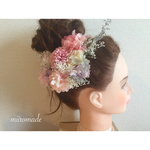 ナチュラルピンクのヘアアクセサリー