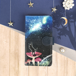 銀河ネコの星あつめ-星空の小瓶-【手帳型】◆iPhone8/X対応済◆
