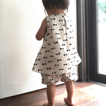 白 蝶ネクタイ ワンピース＆かぼちゃパンツ