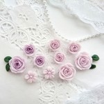 【薔薇パーツ＊《パウダーパープル》】