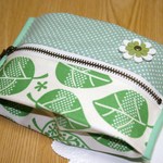 ティッシュ＆マスクケース☆リーフ