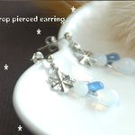 edy-t■雪の結晶ドロップピアス☆送料無料