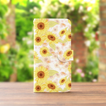ひまわりの スマホケース 手帳型 iPhone XPERIA GALAXY AQUOS HUAWEI ケース 全機種対応 花柄